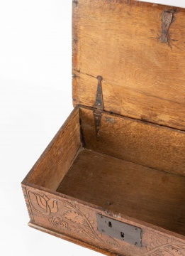 English Oak Valuables Box
