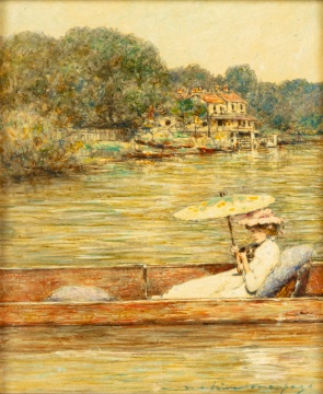 Mortimer L. Menpes (British, 1855-1938) Woman in Boat