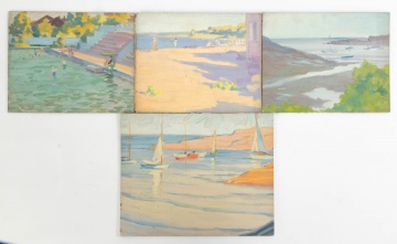 (4) Clifford Ulp (American, 1885-1957) Paintings