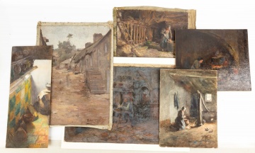 Large Group of Emma Lampert Cooper (American 1855-1920) Paintings