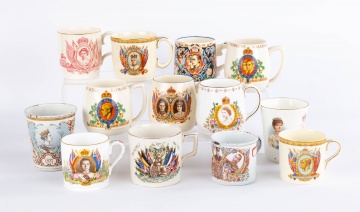 Coronation Souvenir Mugs Celebrating the British Monarchy