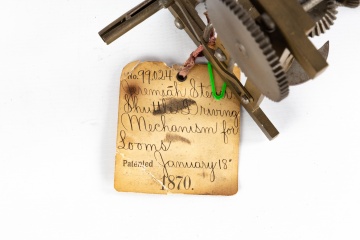 Patent Model, Jeremiah Stever, Shuttle Driving Mechanism for Looms
