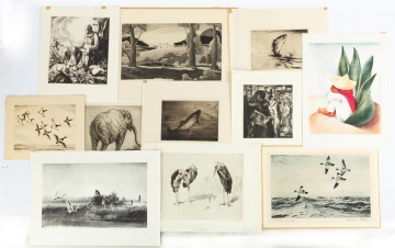 Group of American & European Prints and Etchings