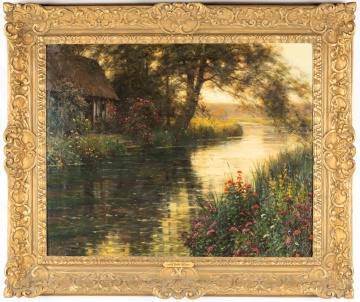 Louis Aston Knight (American, 1873-1948) "Cottage by the River"