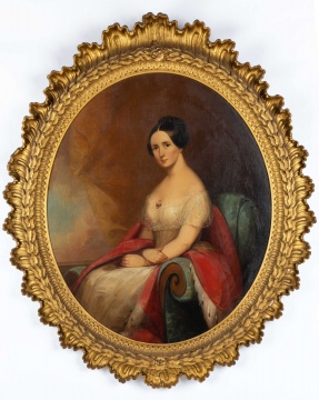 Attributed to Jane Stuart (American, 1812-1888) Portrait of a Seated Woman