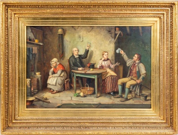 S. Dawson (19th Century) Interior Scene
