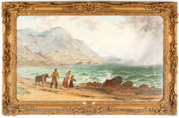 John Rose Miles (1844-1916) "Gathering Storm - Kilhearn Bay"