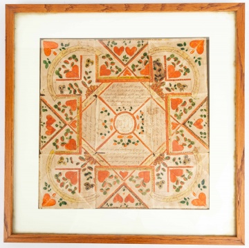 19th Century Valentine Fractur