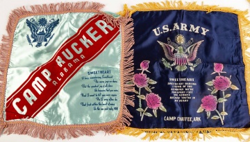 (7) American Military Silk Flags