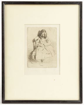 James McNeil Whistler (1843-1903) "Annie Seated"