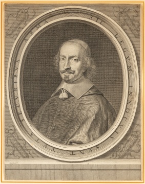 Robert Nanteuil (French, 1623-1678) "Cardinal Jules Mazarin"