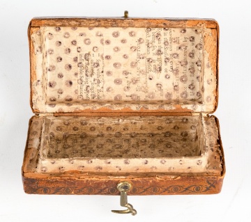 18th Century Miniature Leather Bound Box