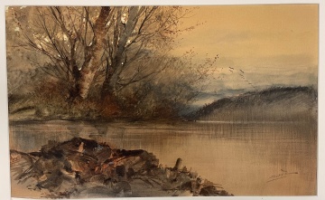 Charles Gruppe (American, 1860-1940) Watercolor