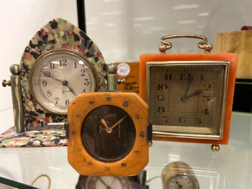 Group of Bakelite Desk Clocks