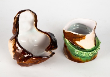 Continental Majolica Beagle Humidor