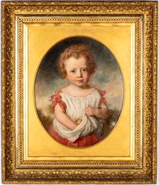 Attributed to Margaret Sarah Carpenter (British, 1793-1872) Hanna and Apples