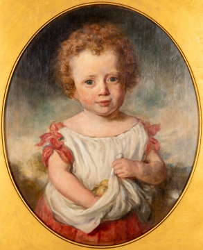 Attributed to Margaret Sarah Carpenter (British, 1793-1872) Hanna and Apples