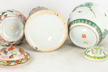 Group of Japanese and Chinese Hand Painted Porcelain