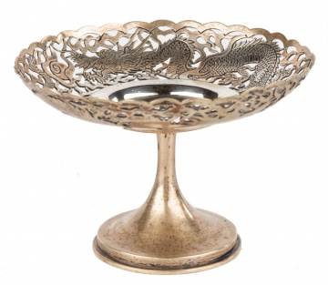 Chinese Export Silver Compote