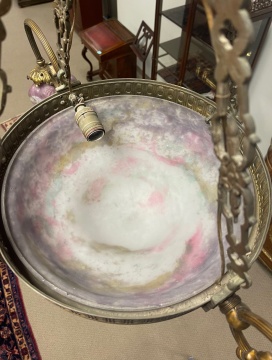 Muller Frères Art Nouveau Chandelier