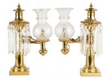 Pair of Boston Brass Argan Lamps