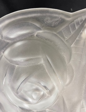 French Legras Art Deco Frosted Glass Lamp