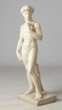 Italian Marble Sculpture of David, After Michelangelo