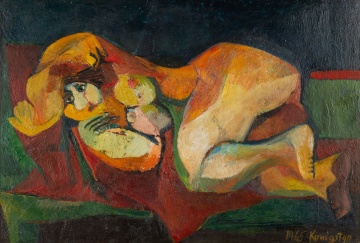 Georg Koenigstein (Austrian, b. 1937) Reclining Nude