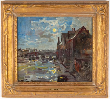 Edward Selmar Siebert (American, 1856-1938) "Downtown Rochester, NY"