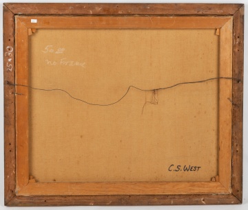 C. S. West, Landscape with Indian Man and Horse