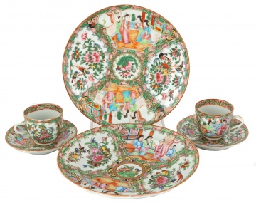 Group of Chinese Rose Medallion Porcelain
