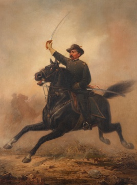 Thomas Buchanan Read (American, 1822-1872) Civil War General Philip Henry Sheridan