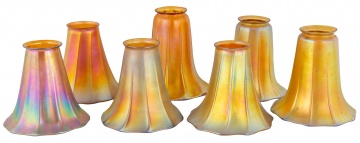 (7) Various Steuben Art Glass Shades