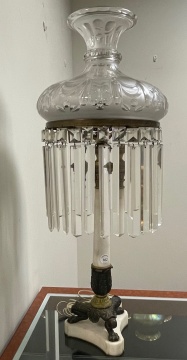 Gilt Bronze & Marble Sinumbra Lamp