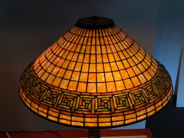 Tiffany Studios, New York Greek Key Table Lamp