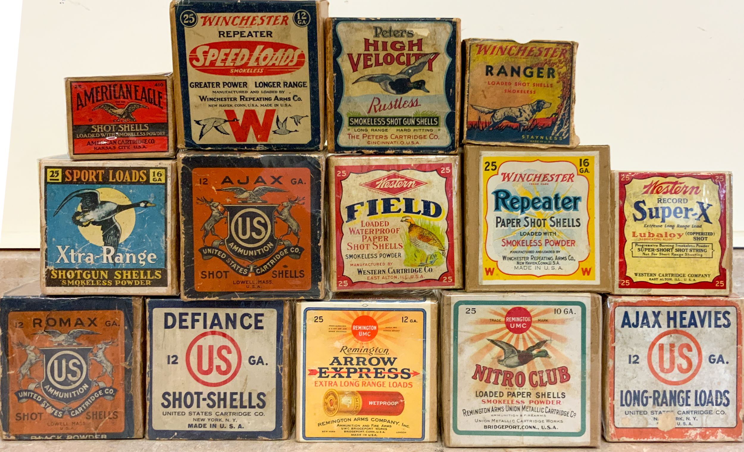 (14) Shotgun Shell Boxes Cottone Auctions