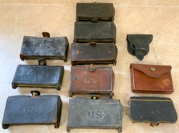 (11) Leather Ammo Pouches