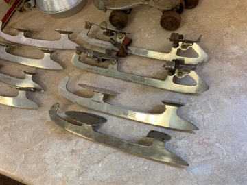 Group of Winchester Skates, Scope Caps and Boy Scout Mess Kit
