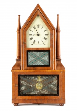 Birge & Fuller Four Candlestick Steeple on Steeple Clock