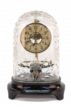 Electric Bulle Clock with Engraved Crystal Dome