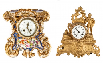 (2) French Shelf Clocks