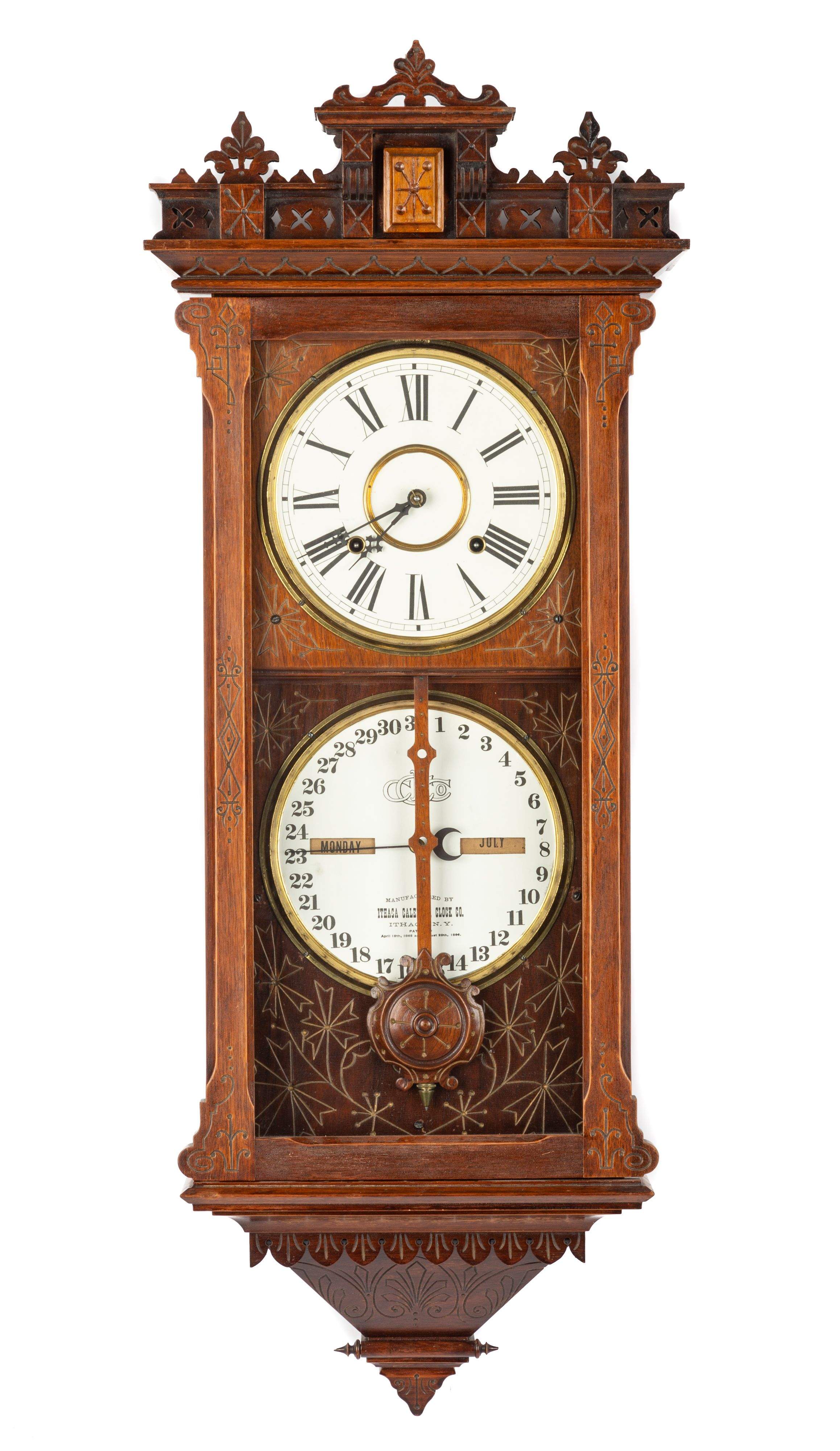 ithaca-hanging-belgrade-clock-cottone-auctions