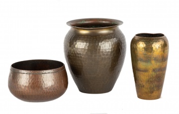 Roycroft Vases & Bowl