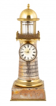 French Industrial Light House Clock