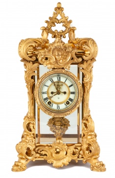 Fine Ansonia Gilt Bronze Shelf Clock