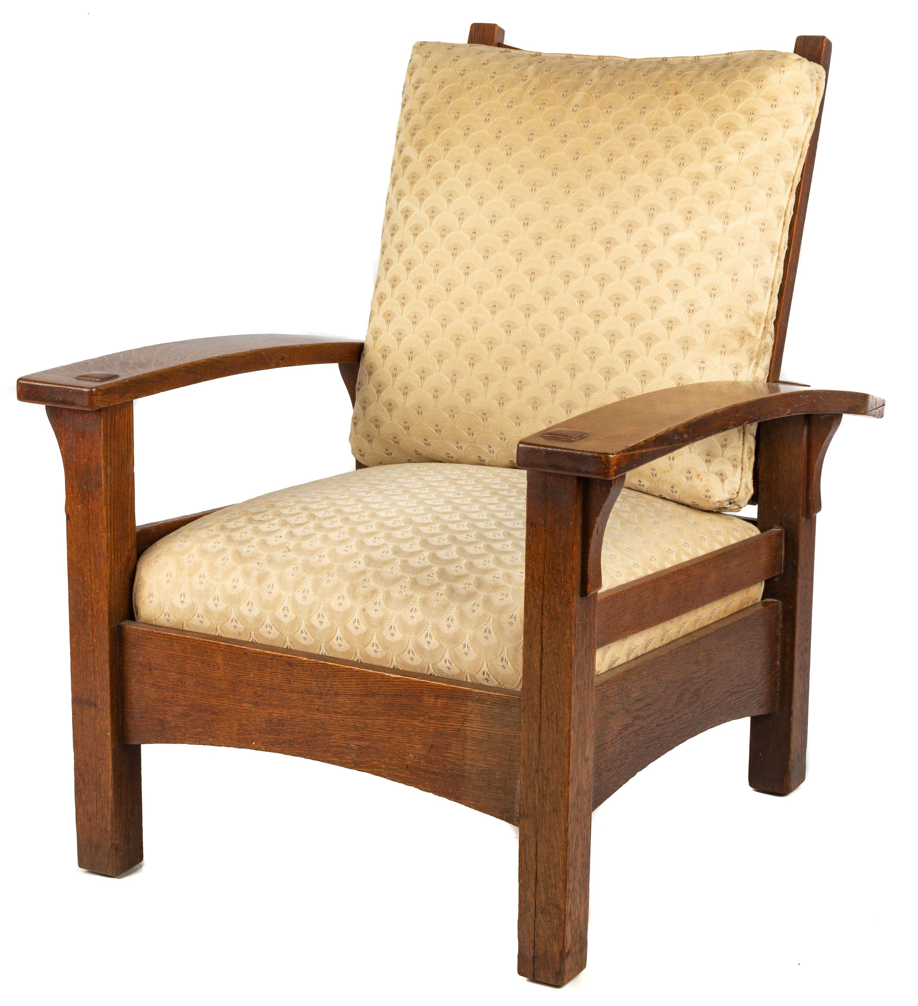 Gustav Stickley 336 BowArm Morris Chair Cottone Auctions
