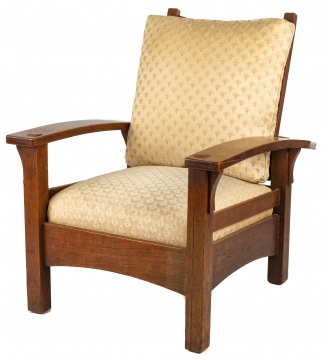 Gustav Stickley #336 Bow-Arm Morris Chair