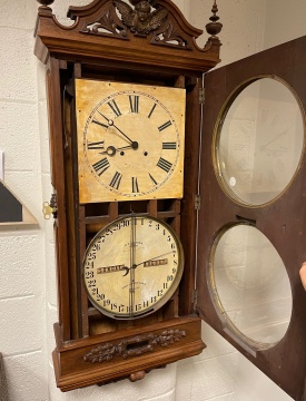 Ithaca Regulator No. 1 Wall Calendar Clock
