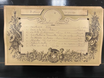 Swiss Cylinder 8 Tune Music Box