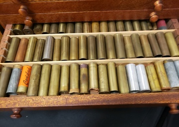 Shot Shell Collection and Multi Drawer Cabinet